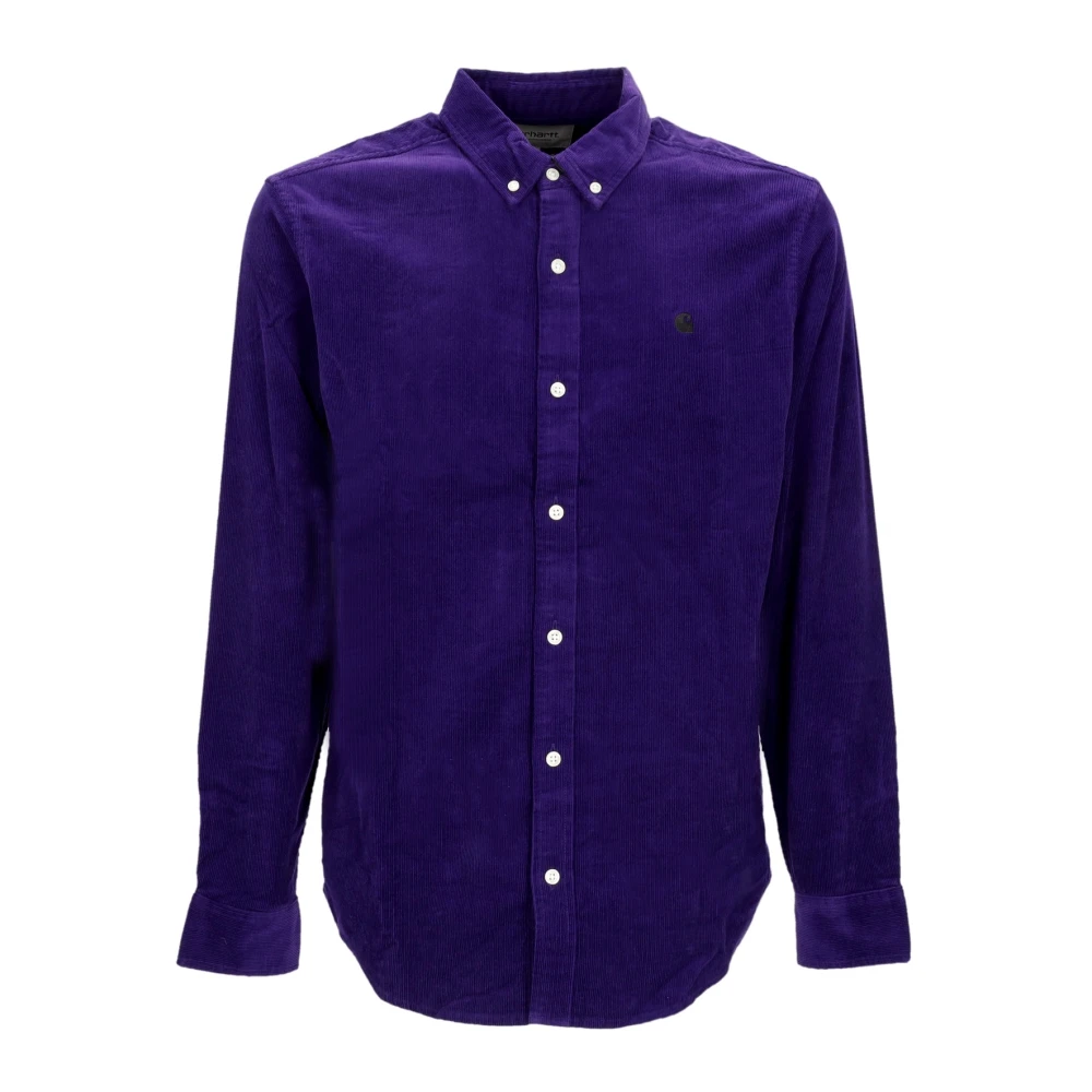 Carhartt WIP Madison Fine Cord Overhemd Purple Heren