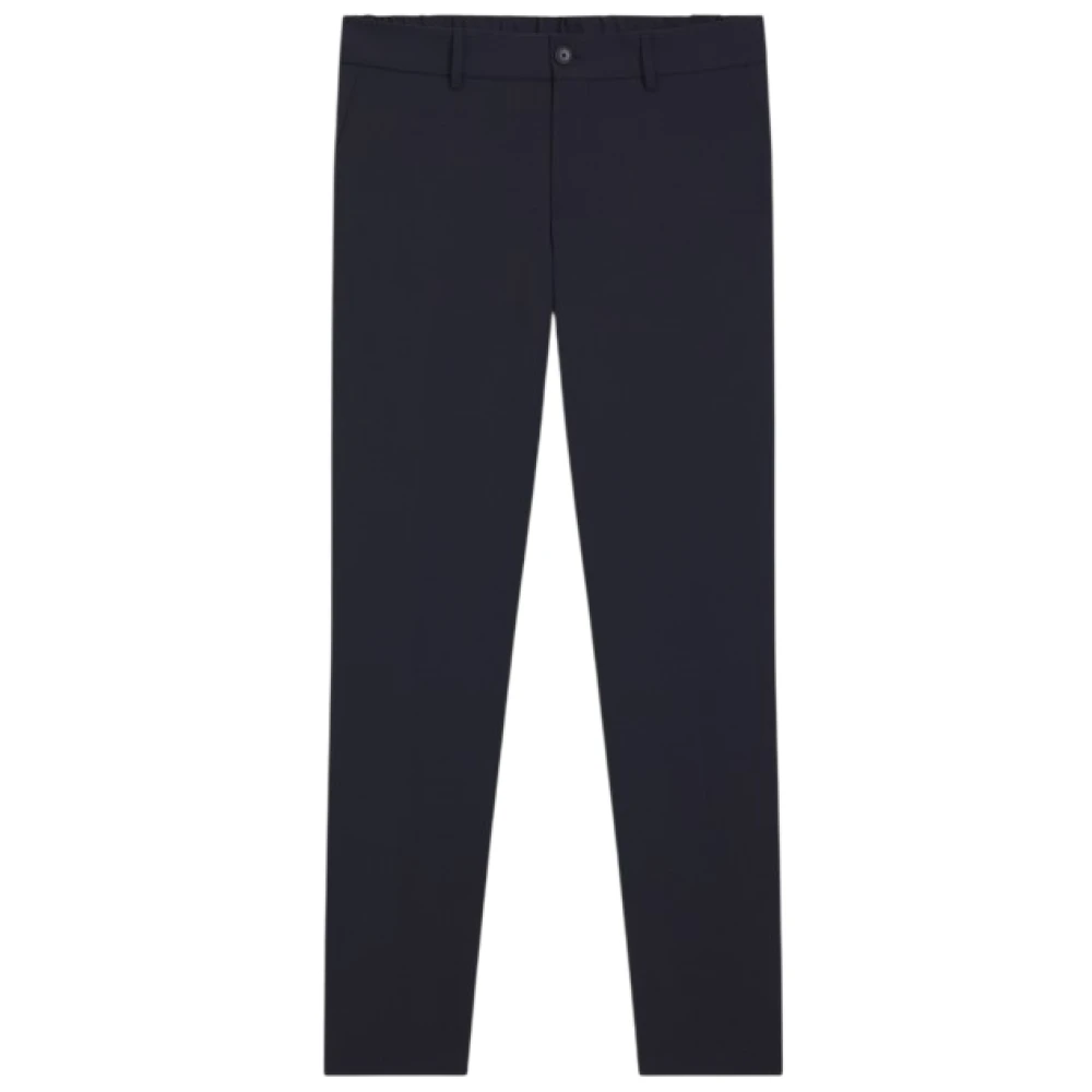 Hugo Uomo Blu Pantaloni Dritti In Misto Lino - Immagine 3