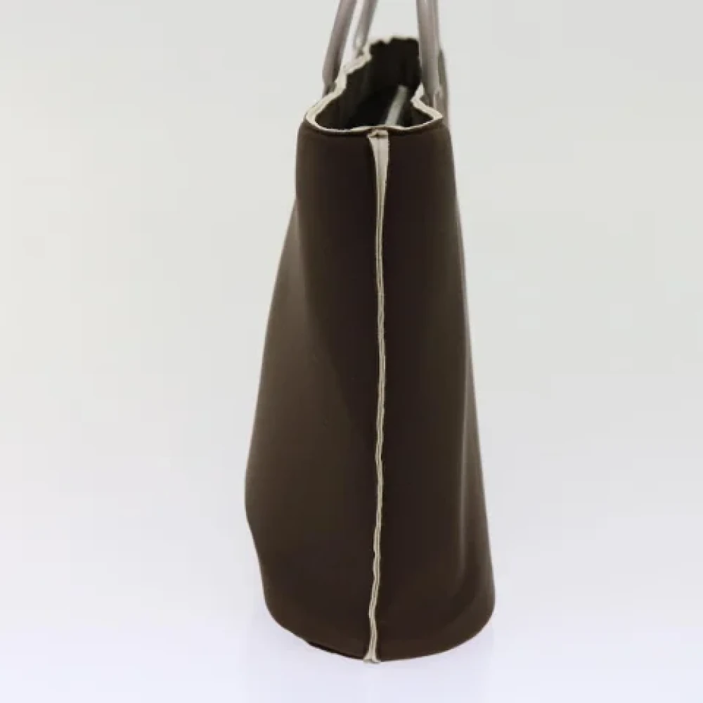 Chanel Vintage Pre-owned Nylon handbags Brown Dames