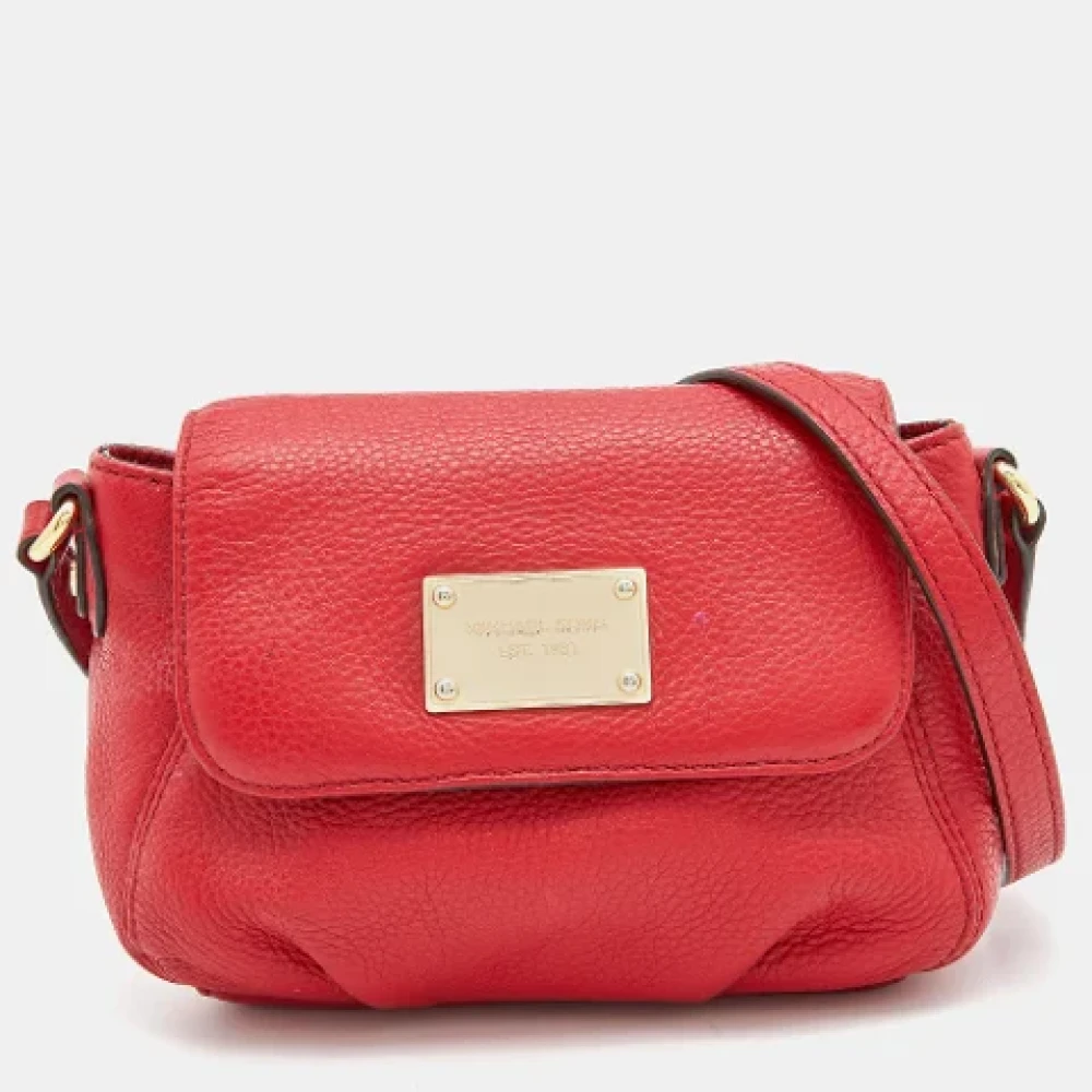 Michael Kors Pre-owned Leather shoulder-bags Red Dames