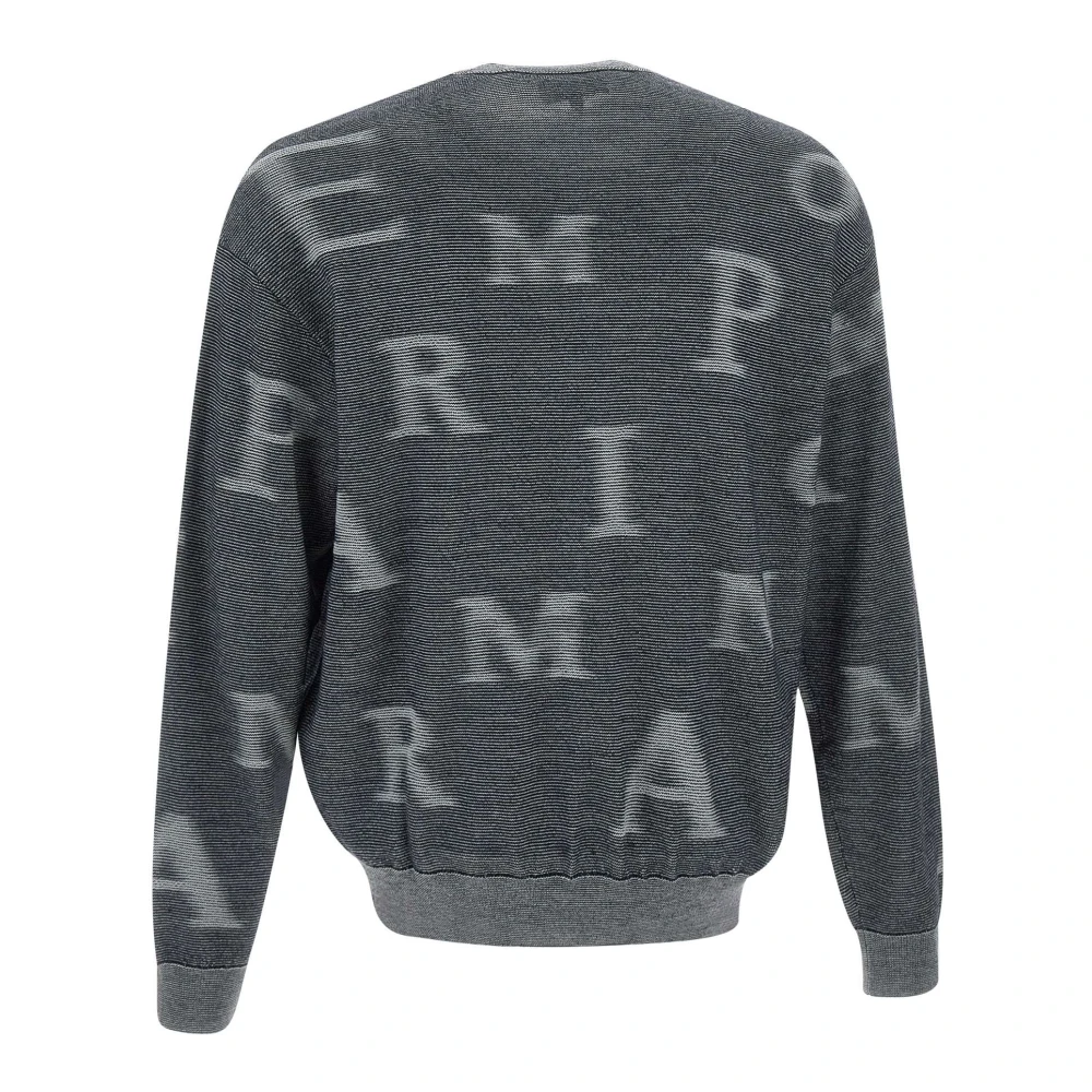 Emporio Armani Heren Woltrui Zwart Tie Dye Gray Heren