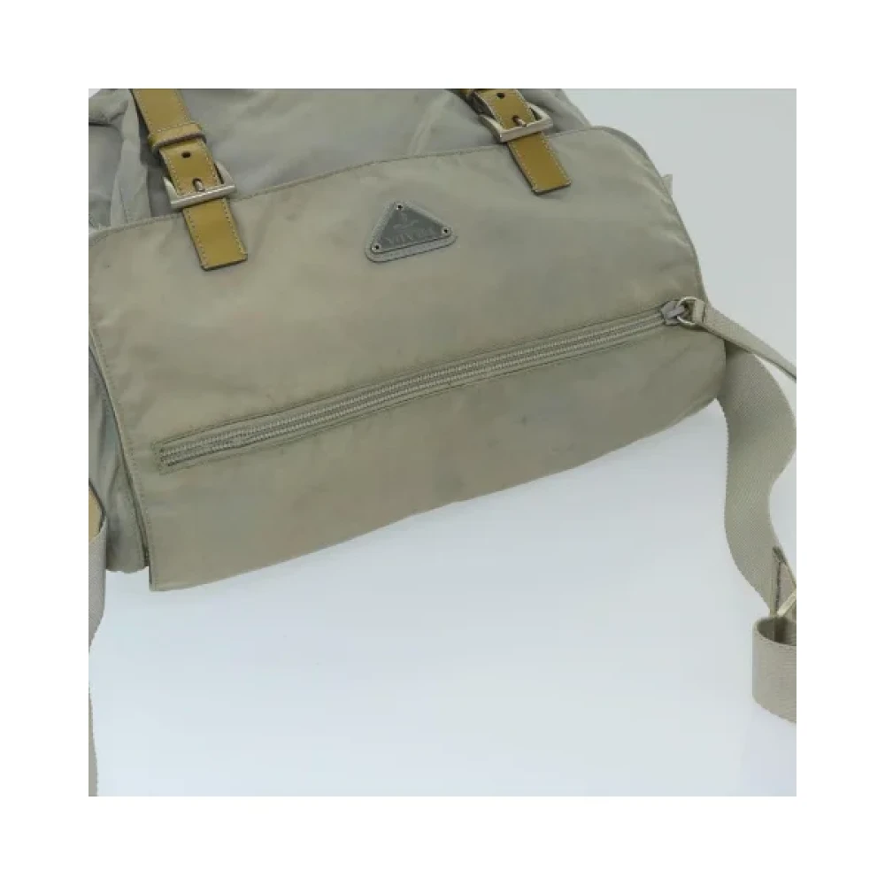 Prada Vintage Pre-owned Nylon prada-bags Gray Dames