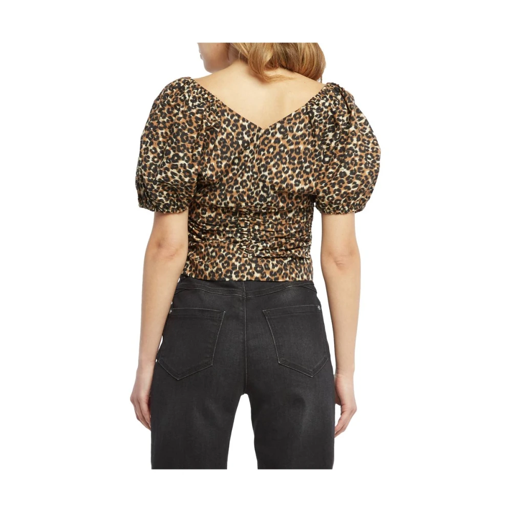 pinko Bruine Katoenen Tops & T-shirt Brown Dames