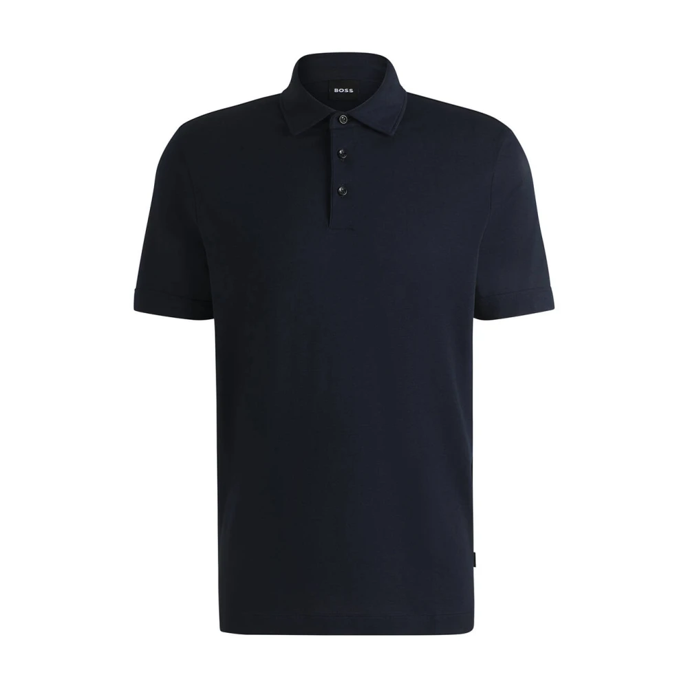 Boss Black Polo Shirt H-Press Klassieke Stijl Blue Heren