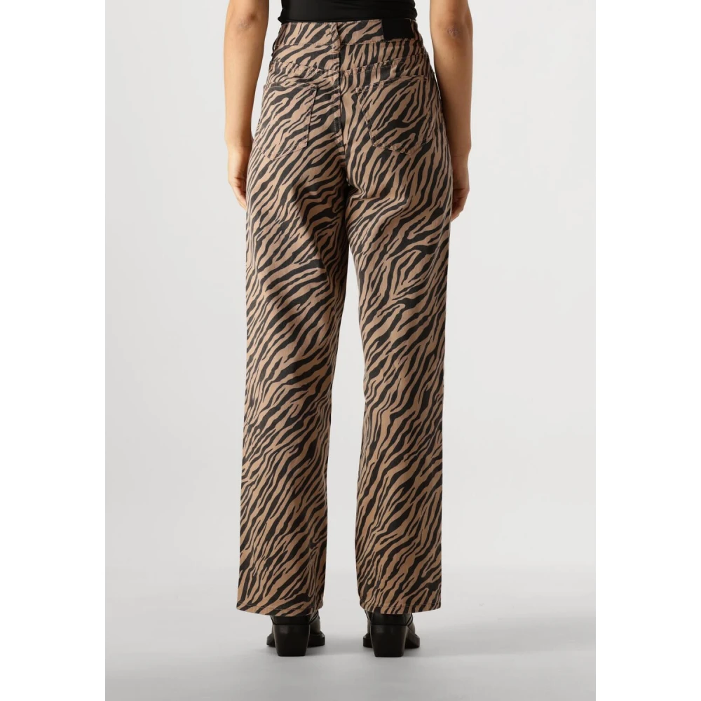 Y.A.S Wijde Pijp Zwarte Jeans Multicolor Dames