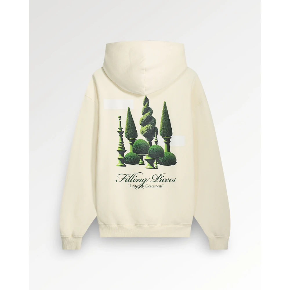 Filling Pieces Hoodie Topiary Antique White Beige Heren