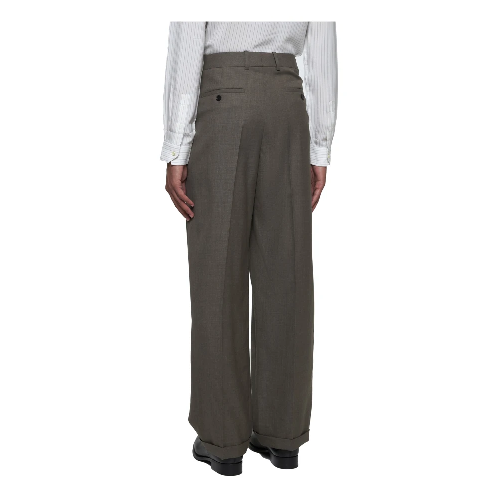 Saint Laurent Tailored Trousers Brown Heren