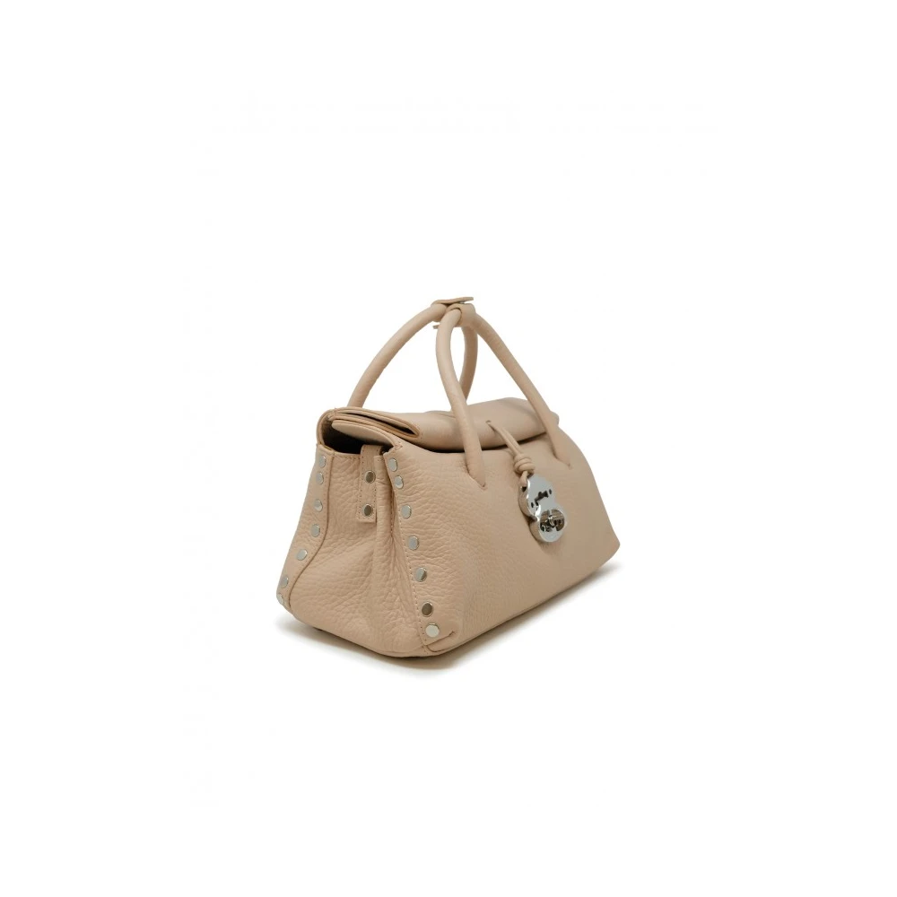 Zanellato Roze Leren Handtas Beige Dames