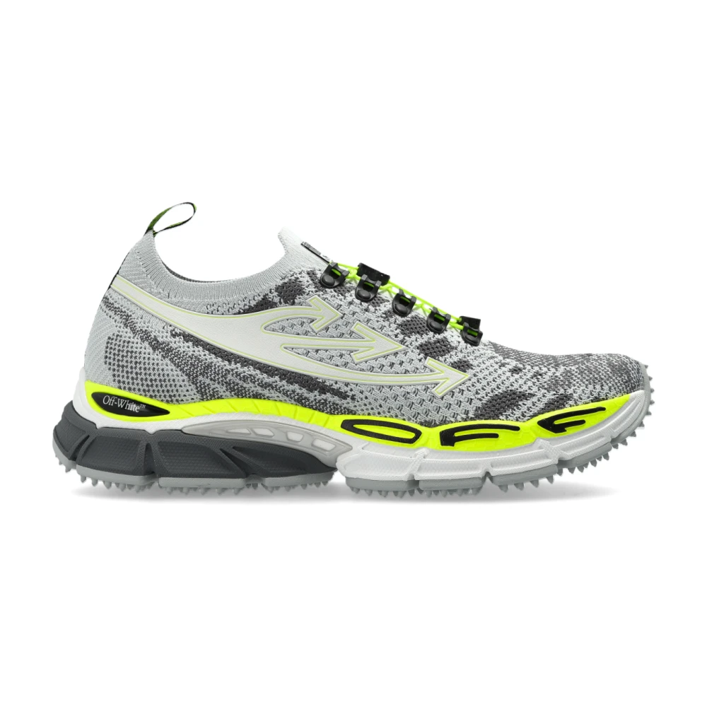 Off Be Right Back Knit Heren Schoenen Grijs