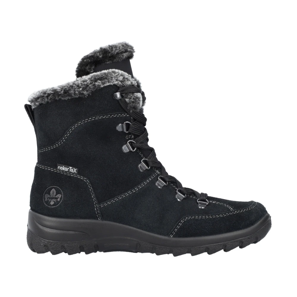 Rieker Women's Black Winter Boots, 6 Uk, Casual Ankle Boots