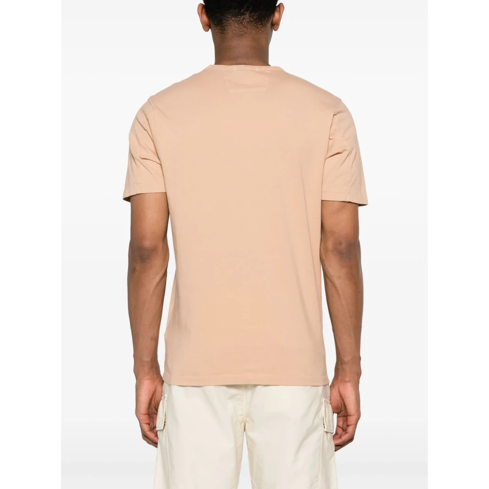 C.P. Company Geverfde Zak T-Shirt Beige Heren