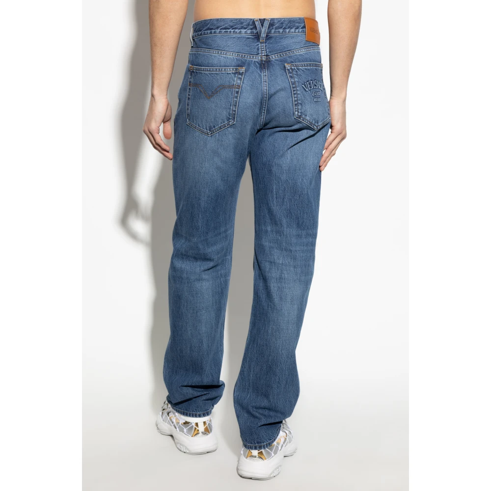 Versace Straight-leg jeans Blue Heren
