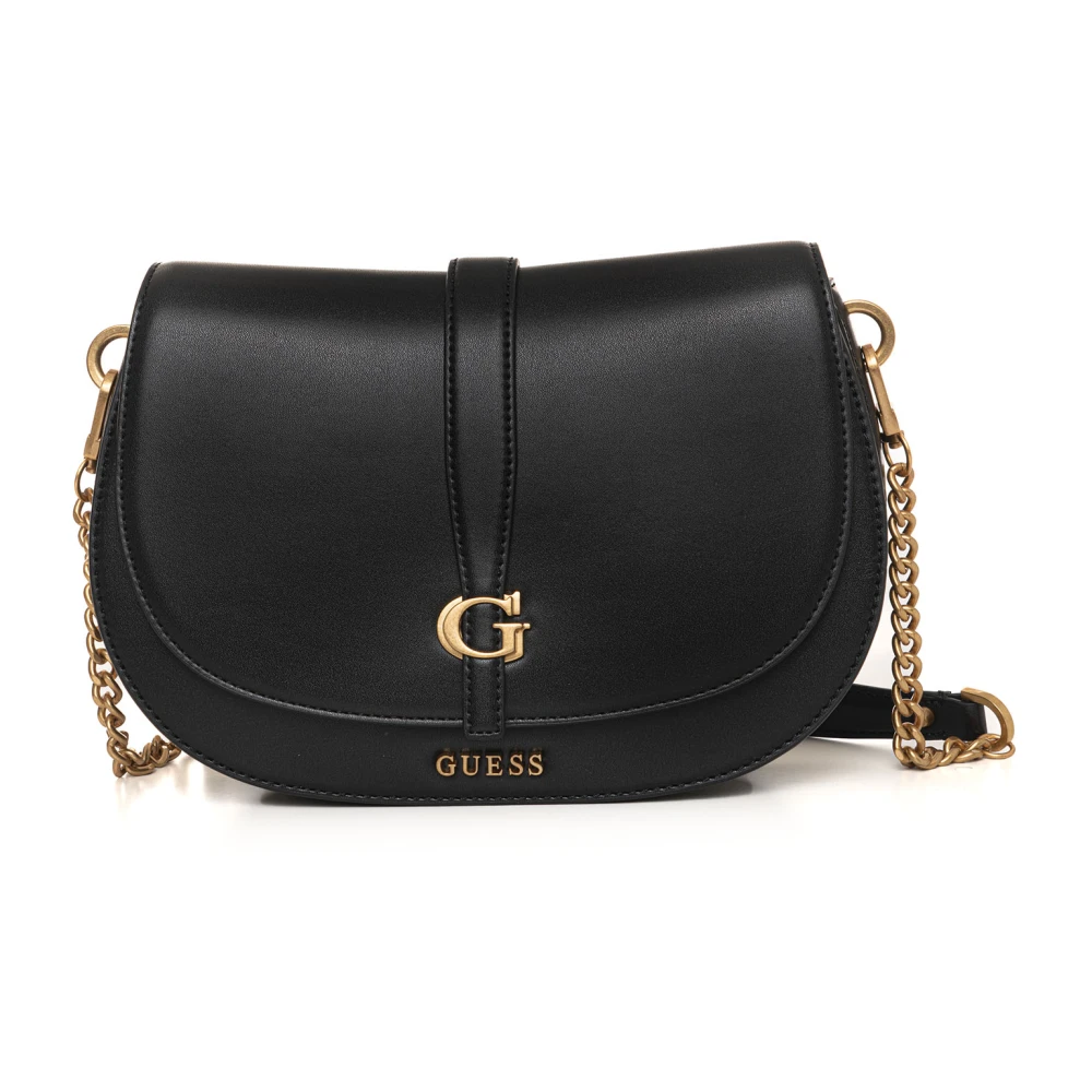Guess Middelgrote tas met klepsluiting Black Dames