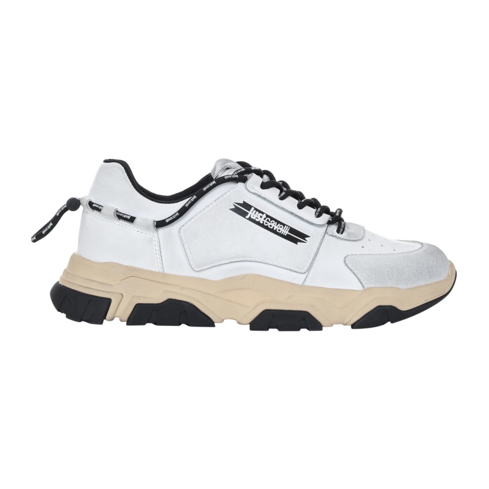 Roberto Cavalli Uomo Bianco Scarpe, 46 Eu, New,