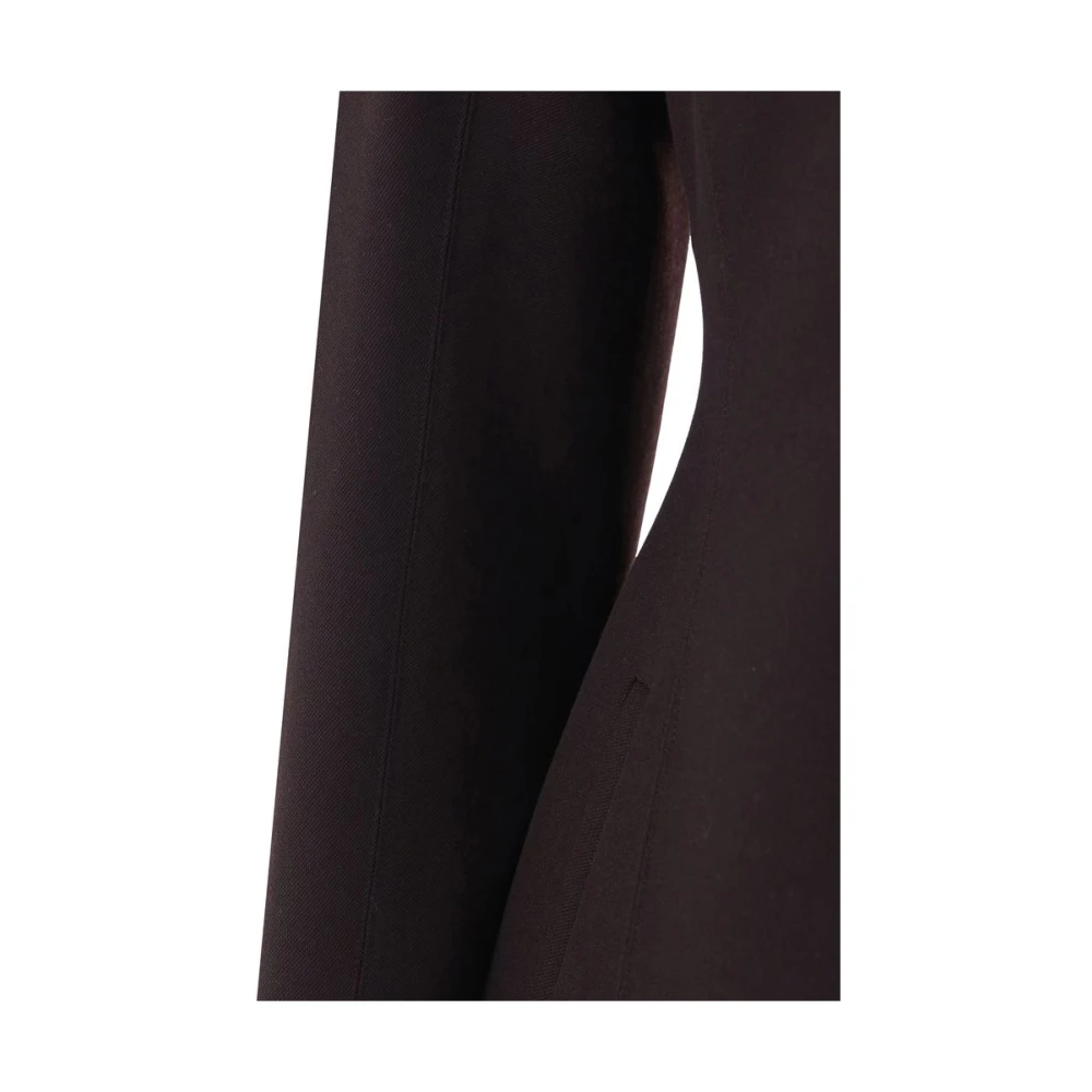 Fendi Wollen jas met sjaalkraag Purple Dames