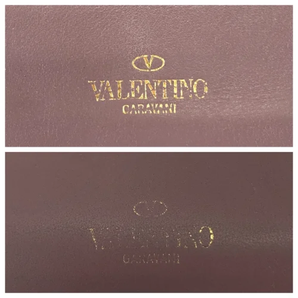 Valentino Vintage Pre-owned Leather wallets Purple Dames