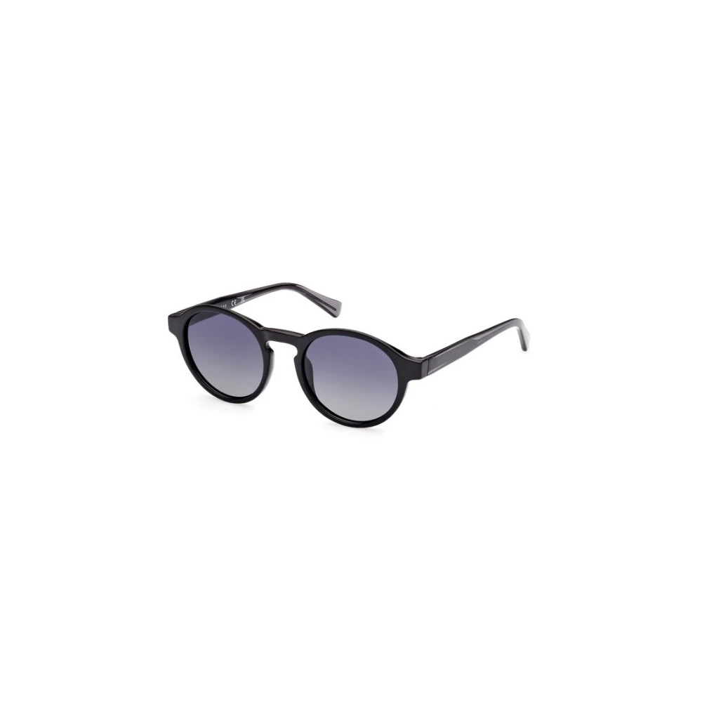 Guess Unisex Black Sunglasses, 50 Mm, Glossy Sunglasses