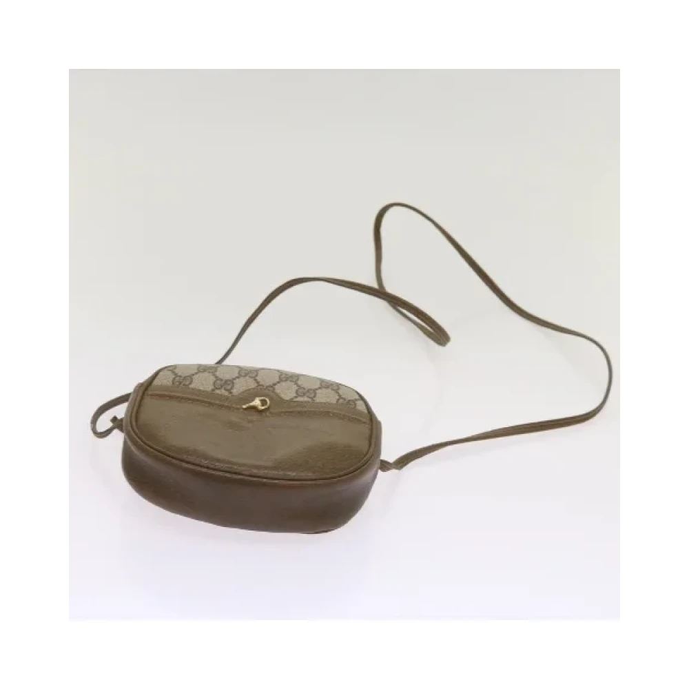 Gucci Vintage Pre-owned Canvas gucci-bags Beige Dames