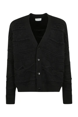 Jacquard Cardigan Sweater