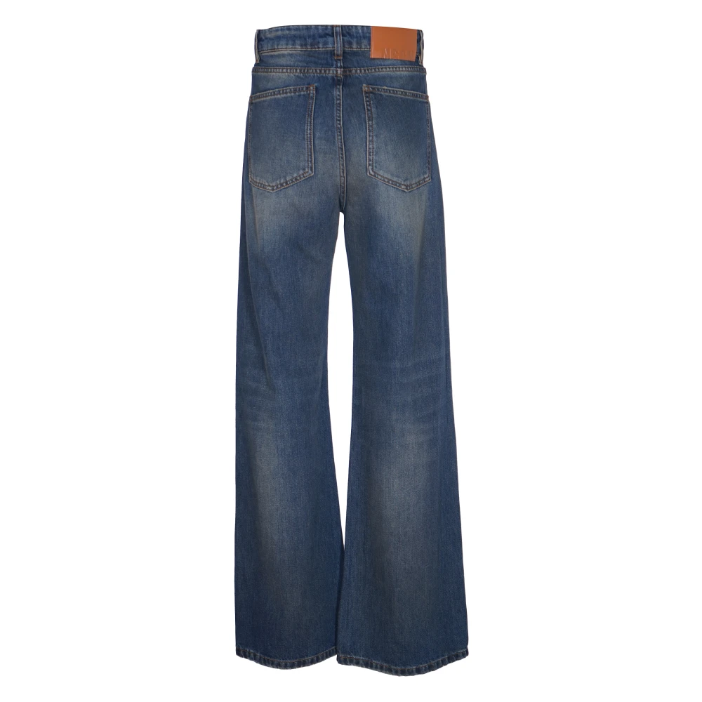 Msgm Stijlvolle Broek Blue Dames