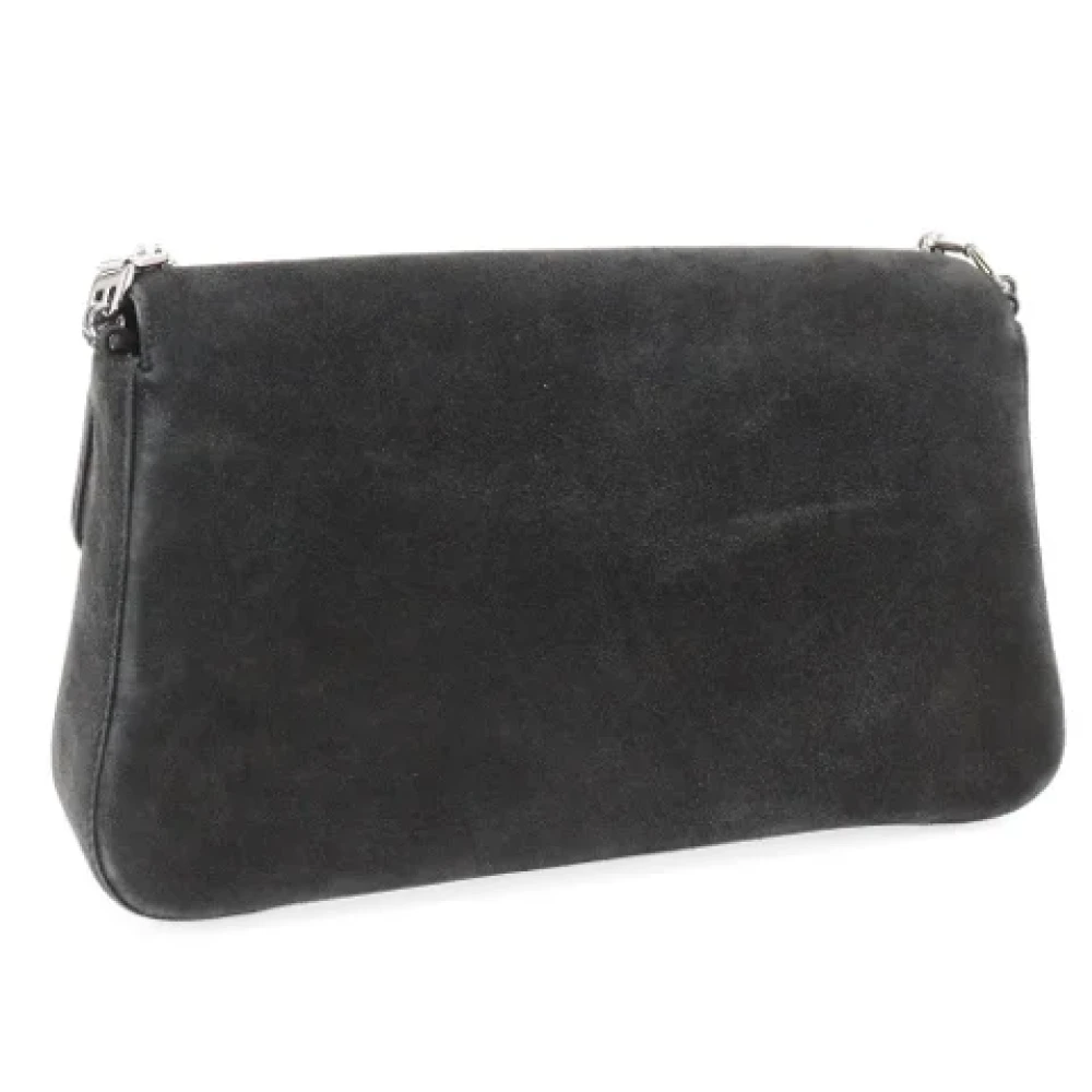 Bally Pre-owned Suede shoulder-bags Black Dames