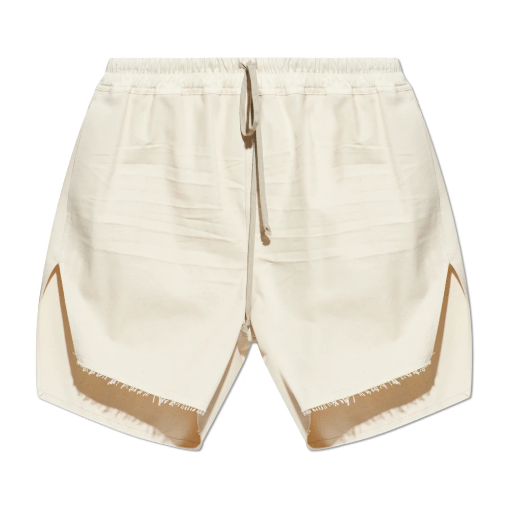 Rick Owens Cotton Canvas Boxershorts Beige Heren