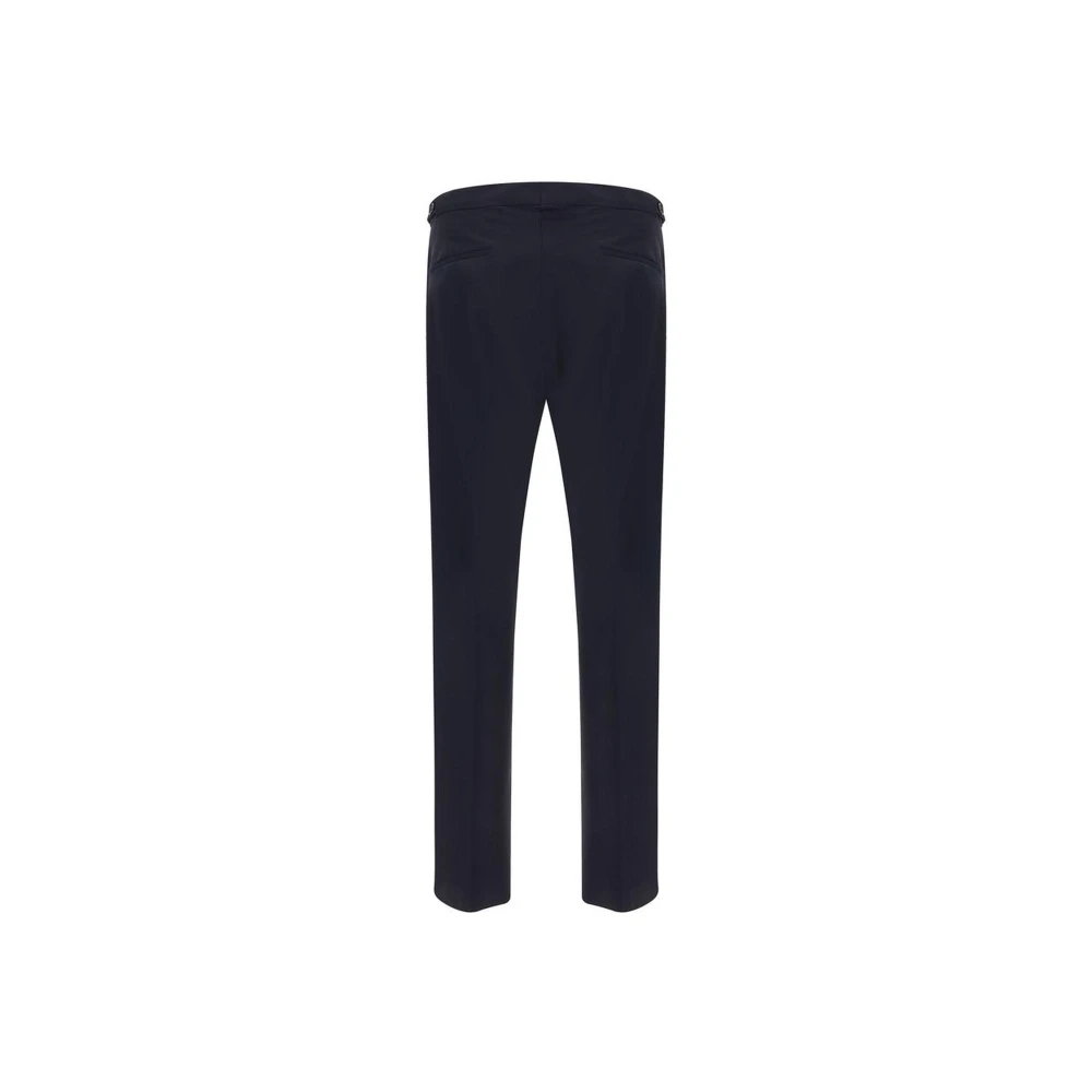 PS By Paul Smith Monochrome wollen broek met verstelbare tailleband Blue Heren