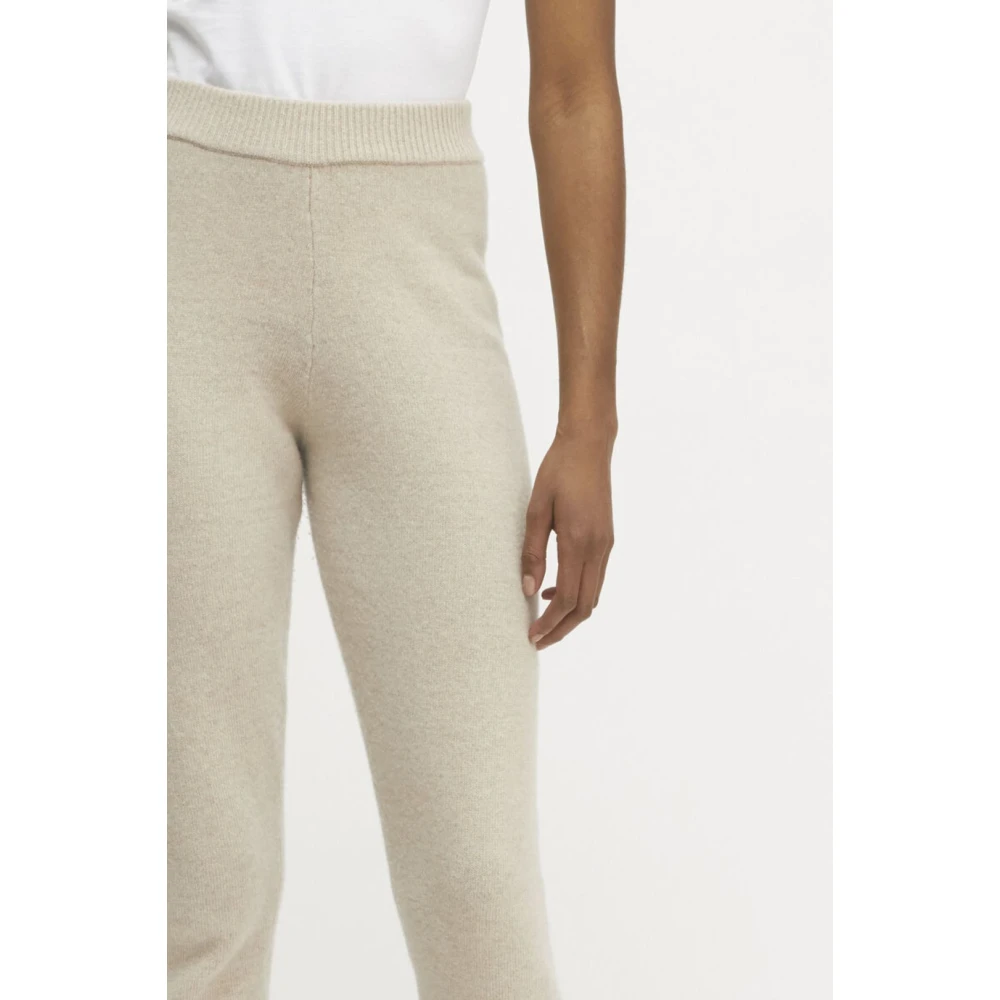 Rodebjer Kasjmierwolmix Broek Beige Dames
