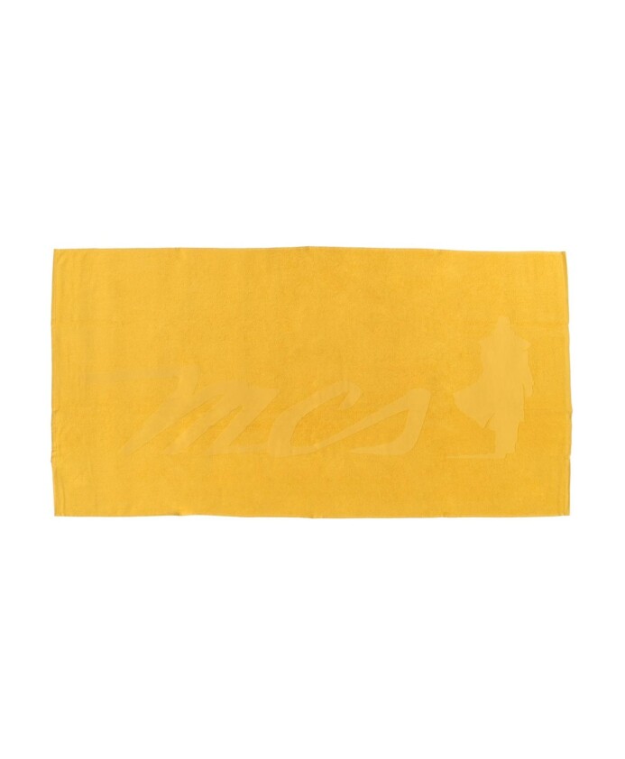 serviette-de-plage-jaune-unie