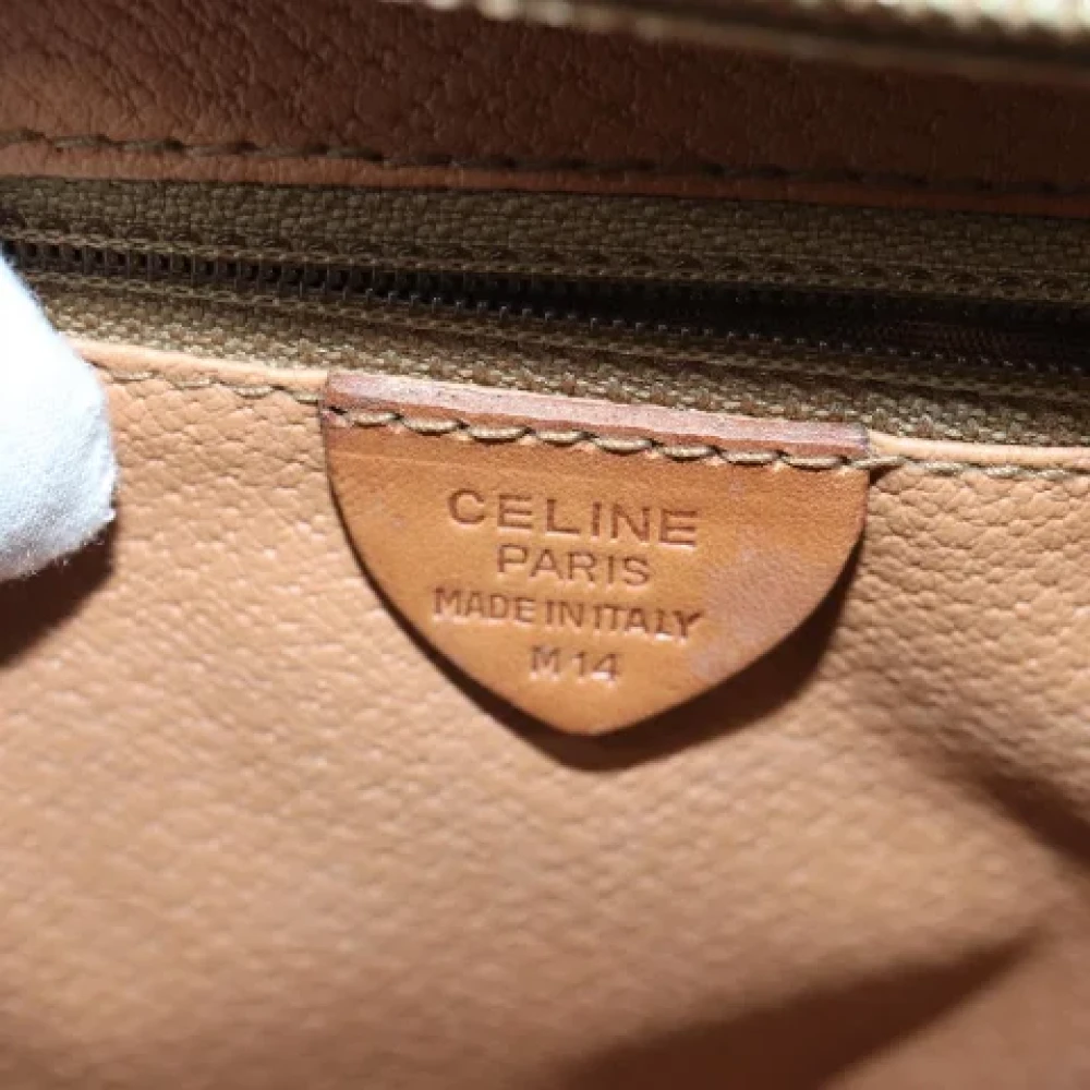 Celine Vintage Pre-owned Canvas handbags Brown Dames