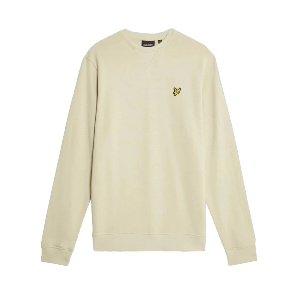 Lyle & Scott Men's Beige Cotton Crew Neck Sweatshirt