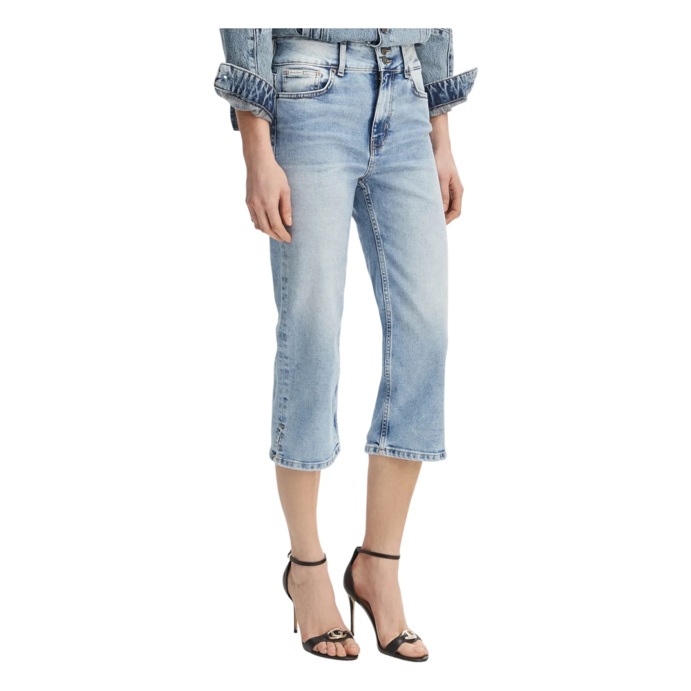 Guess Women's Blue Cropped Jeans, W25, High Rise Capri Jeans