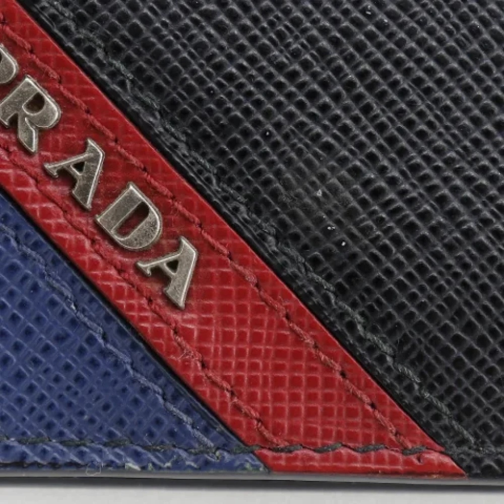 Prada Vintage Pre-owned Leather wallets Black Heren