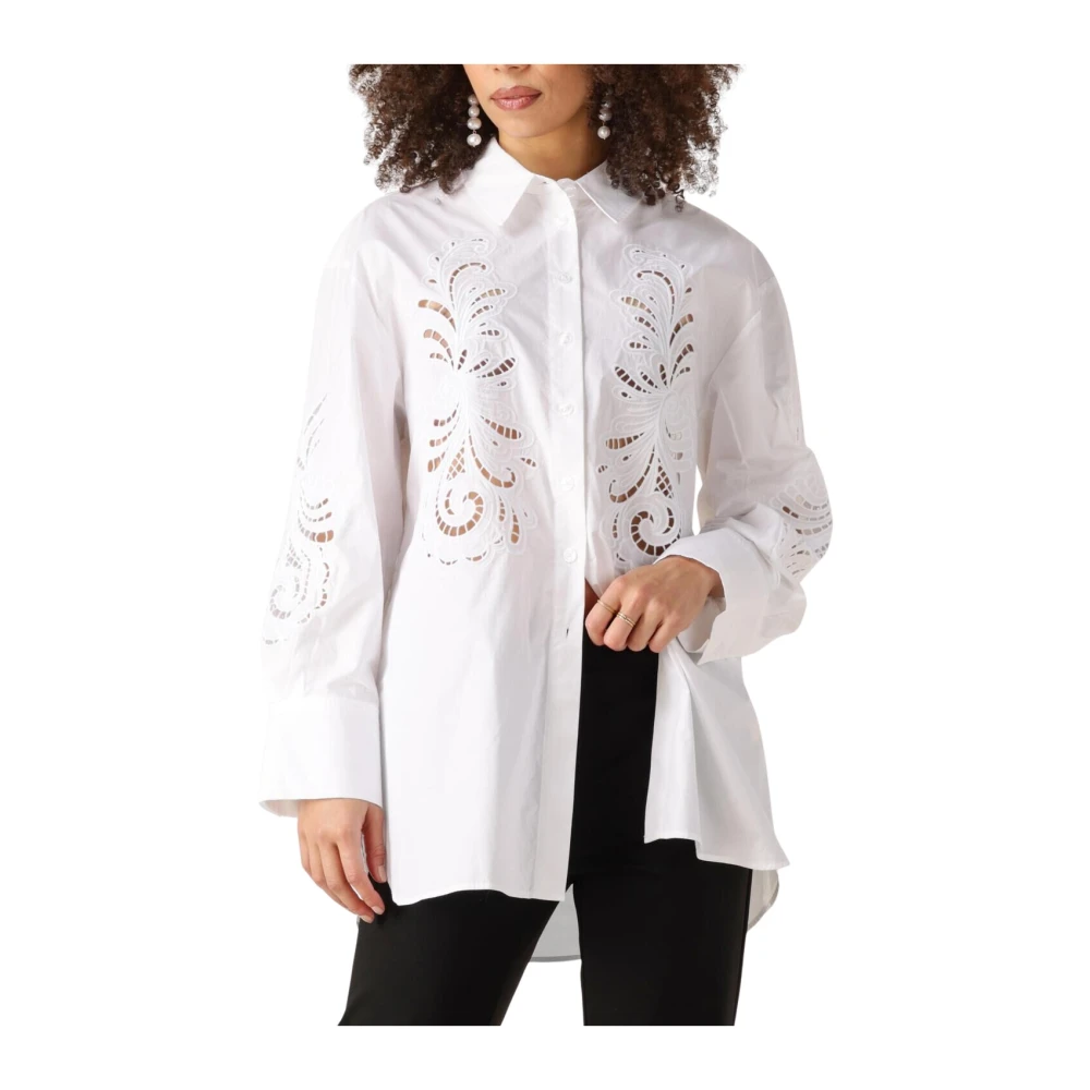 Twinset Elegante Witte Blouse Model 251Tp2170 White Dames