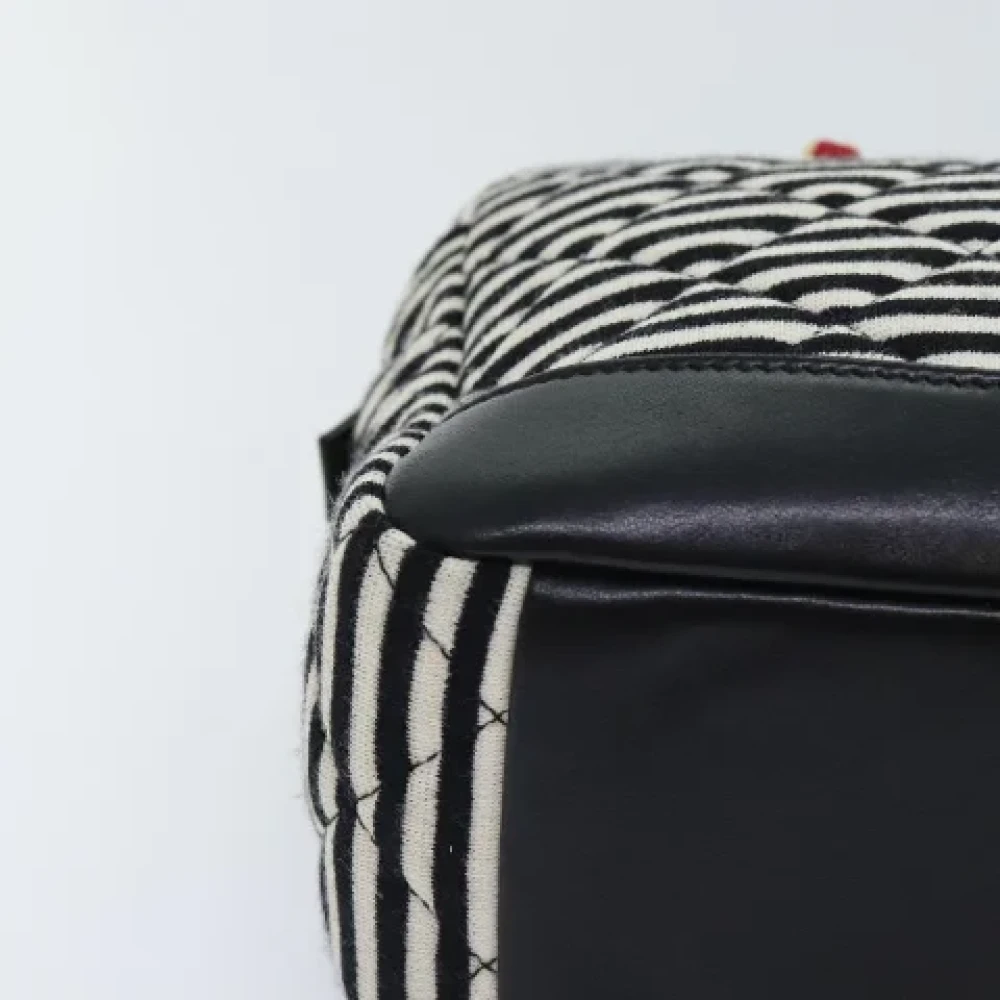 Chanel Vintage Pre-owned Cotton chanel-bags Black Dames