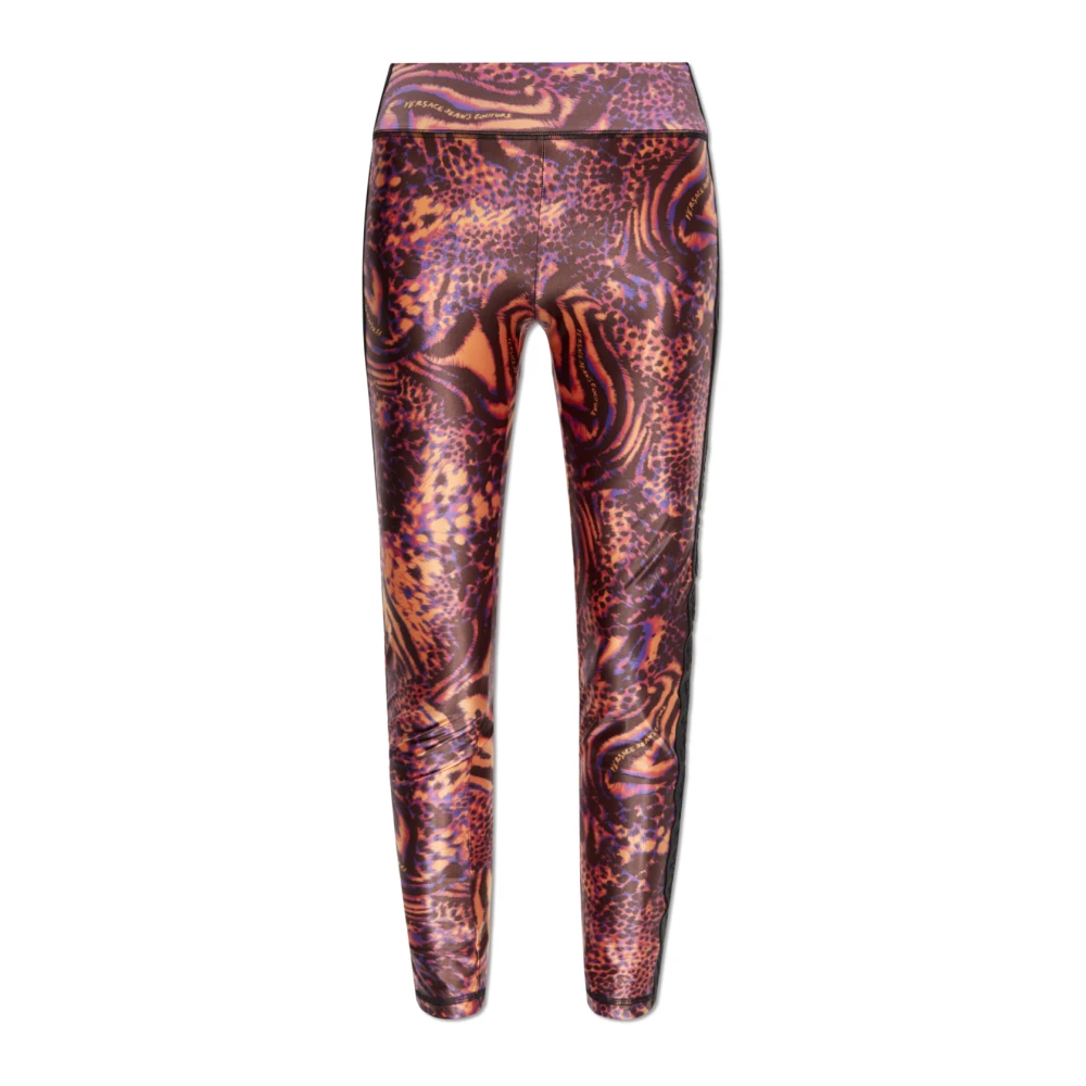 Versace Jeans Couture Leggings met dierenprint Multicolor Dames