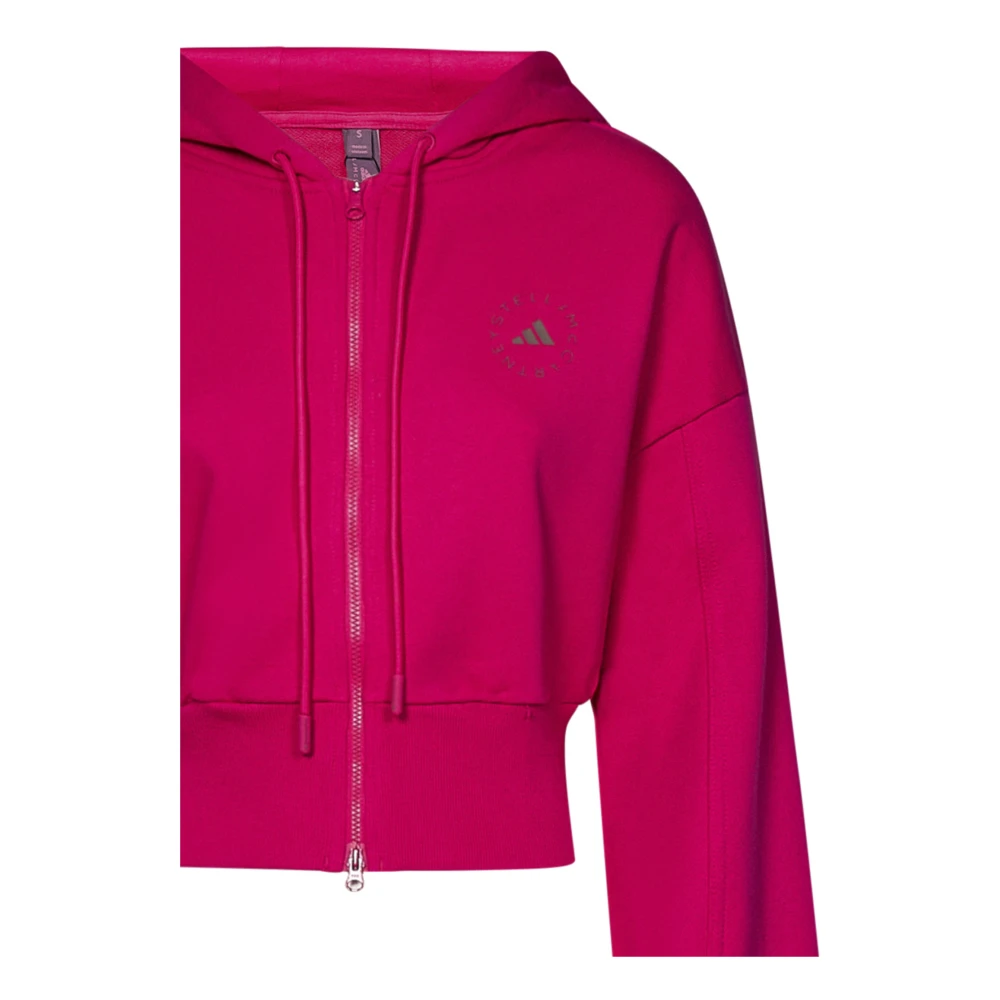 adidas by stella mccartney Fuchsia Sweaters met Dubbele Rits Pink Dames