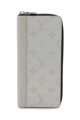Pre-owned Zippy Wallet Vertical Monogram Taiga Long Wallet
