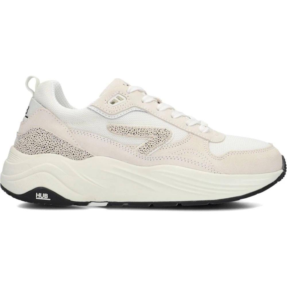 HUB Witte Sneakers Glide-Z Dames Schoenen