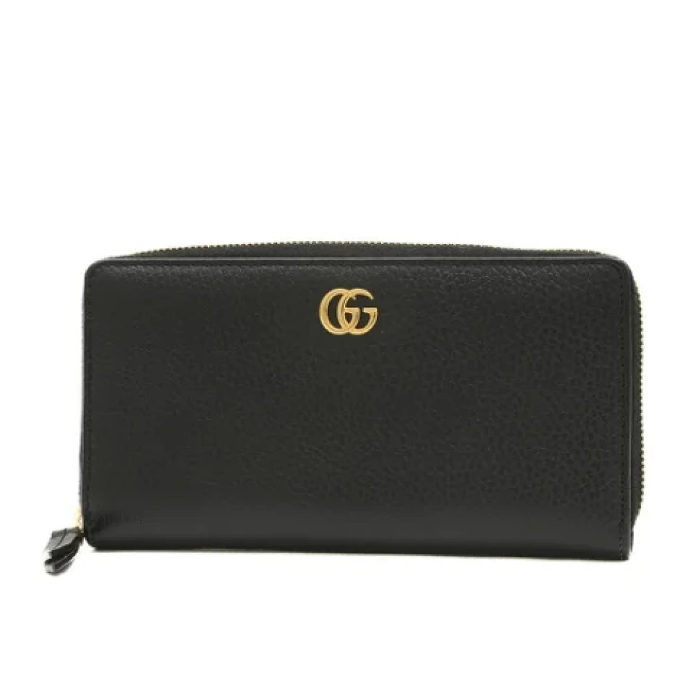 Gucci Vintage Pre-owned Leather wallets Black Dames