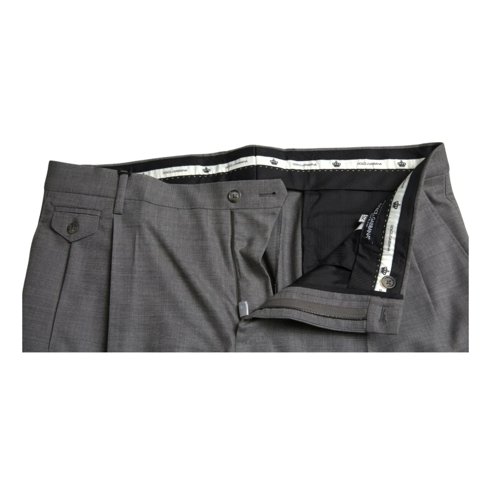 Dolce & Gabbana Suit Trousers Gray Heren