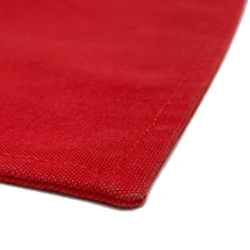 Hermès Vintage Pre-owned Cotton pouches Red Dames