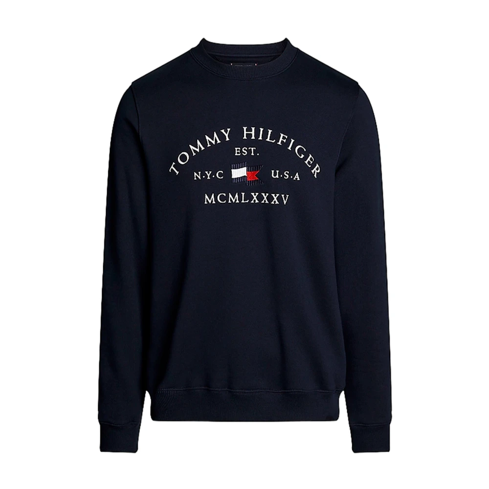 Tommy Hilfiger Nautische Stijl Sweatshirt Blue Heren