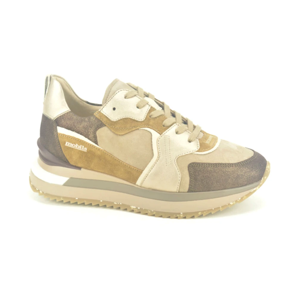 Mephisto Kameel Brons Runner Stijlvolle Sneakers Dames Schoenen Bruin