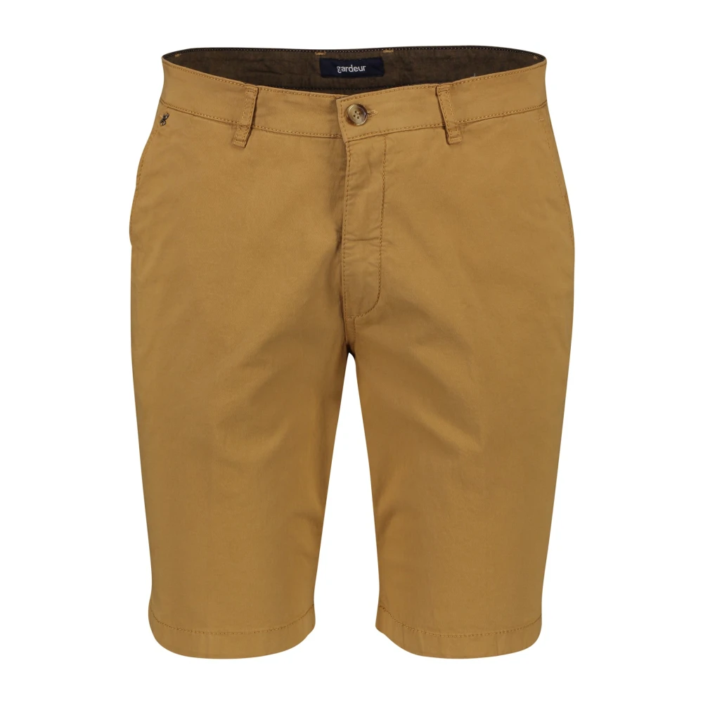 Gardeur Korte Kameel Shorts Brown Heren