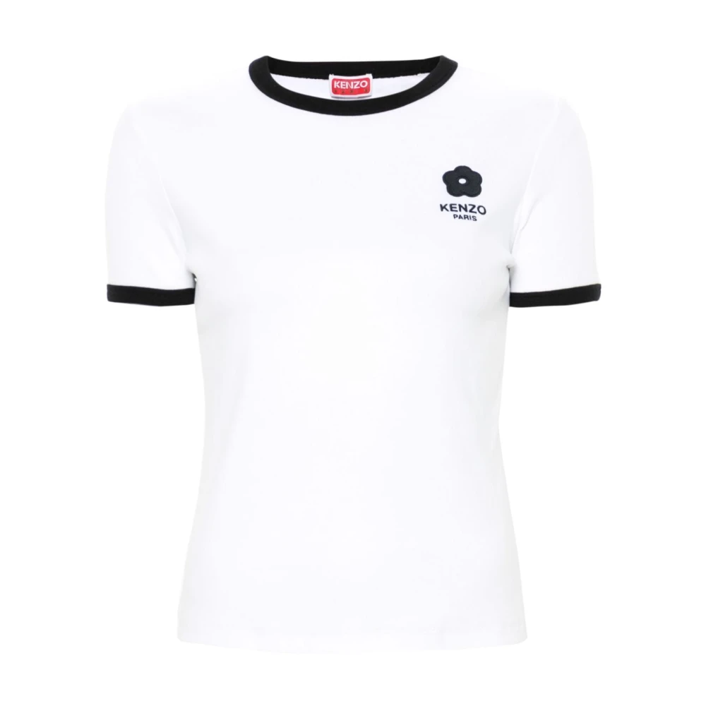 Kenzo Blommotiv Crew Neck T-shirt White, Dam