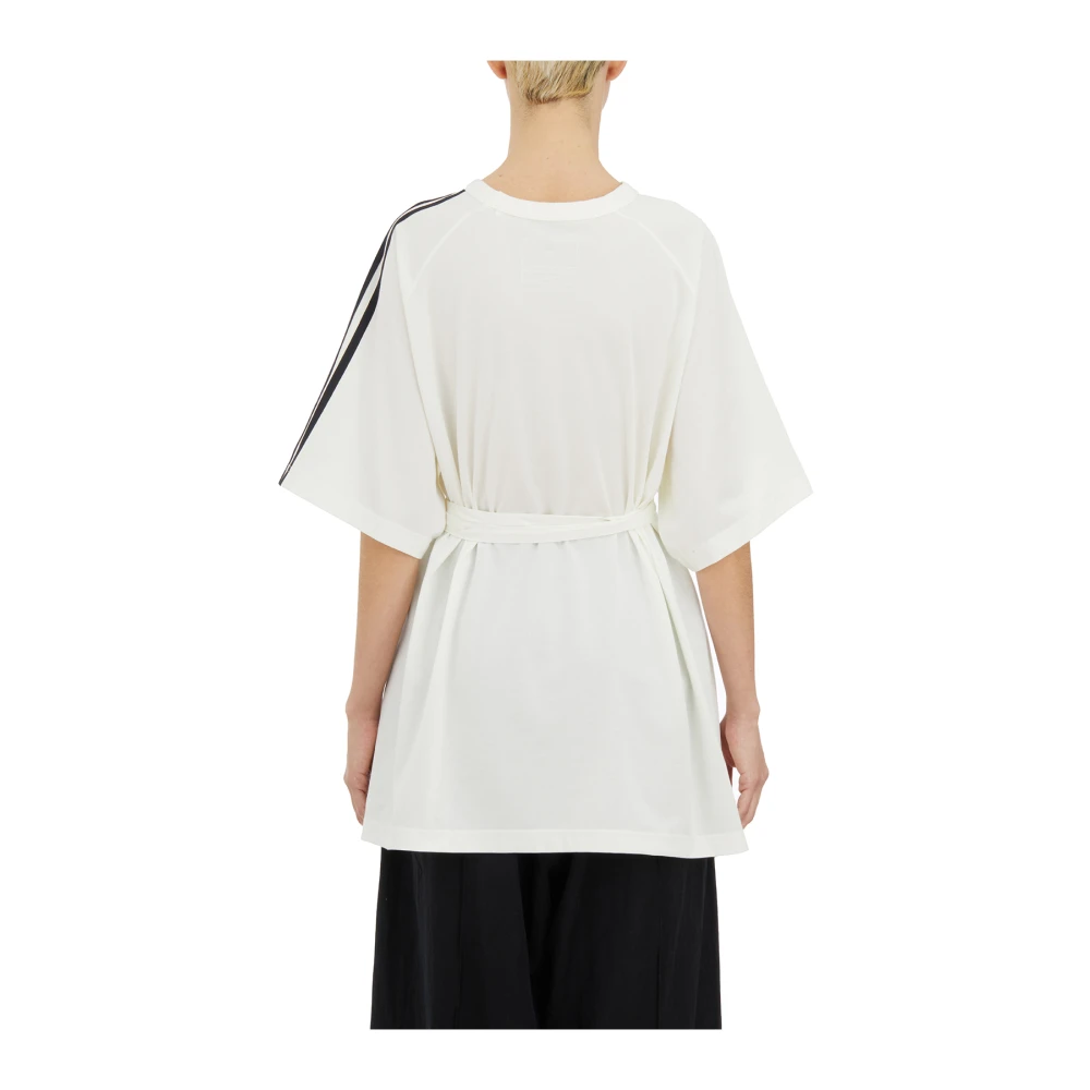 Y-3 Kimono Stijl T-Shirt White Dames