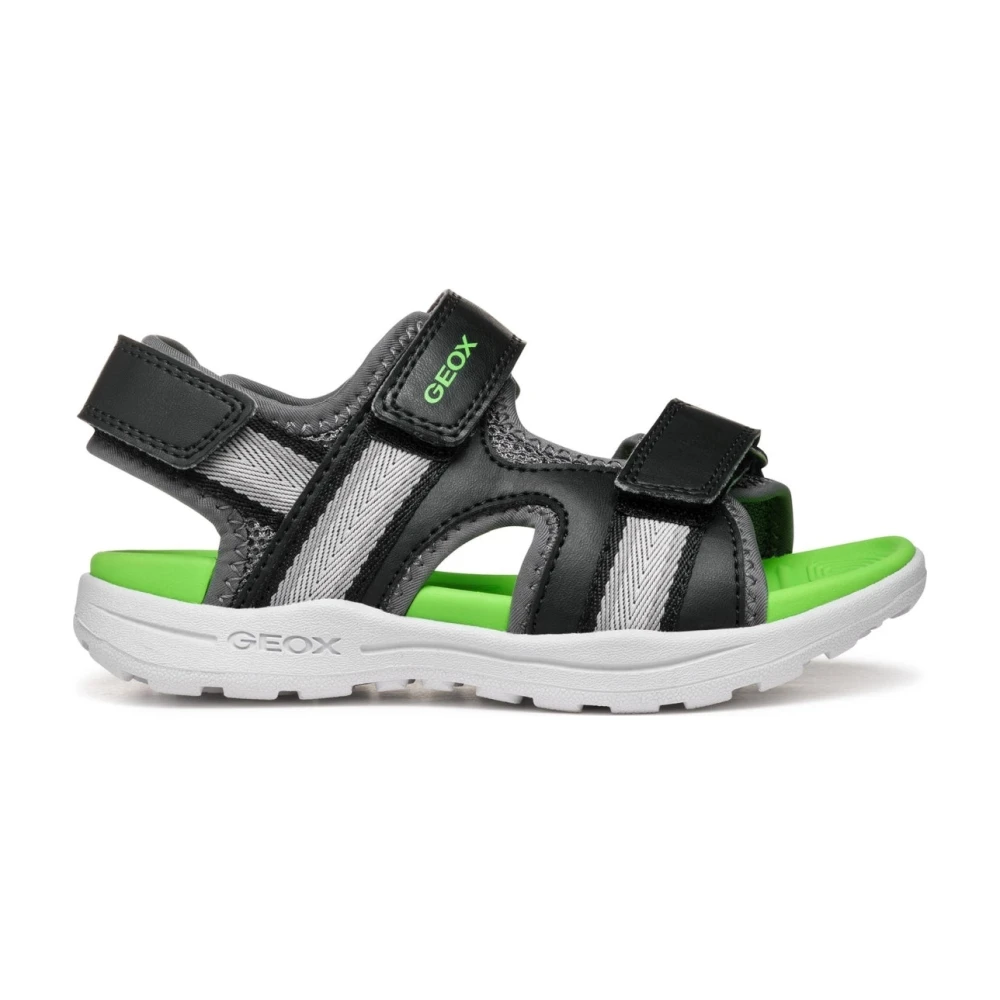 Geox Boys Black Kids Sandals, 32 Eu, Kids Sandals J555xb
