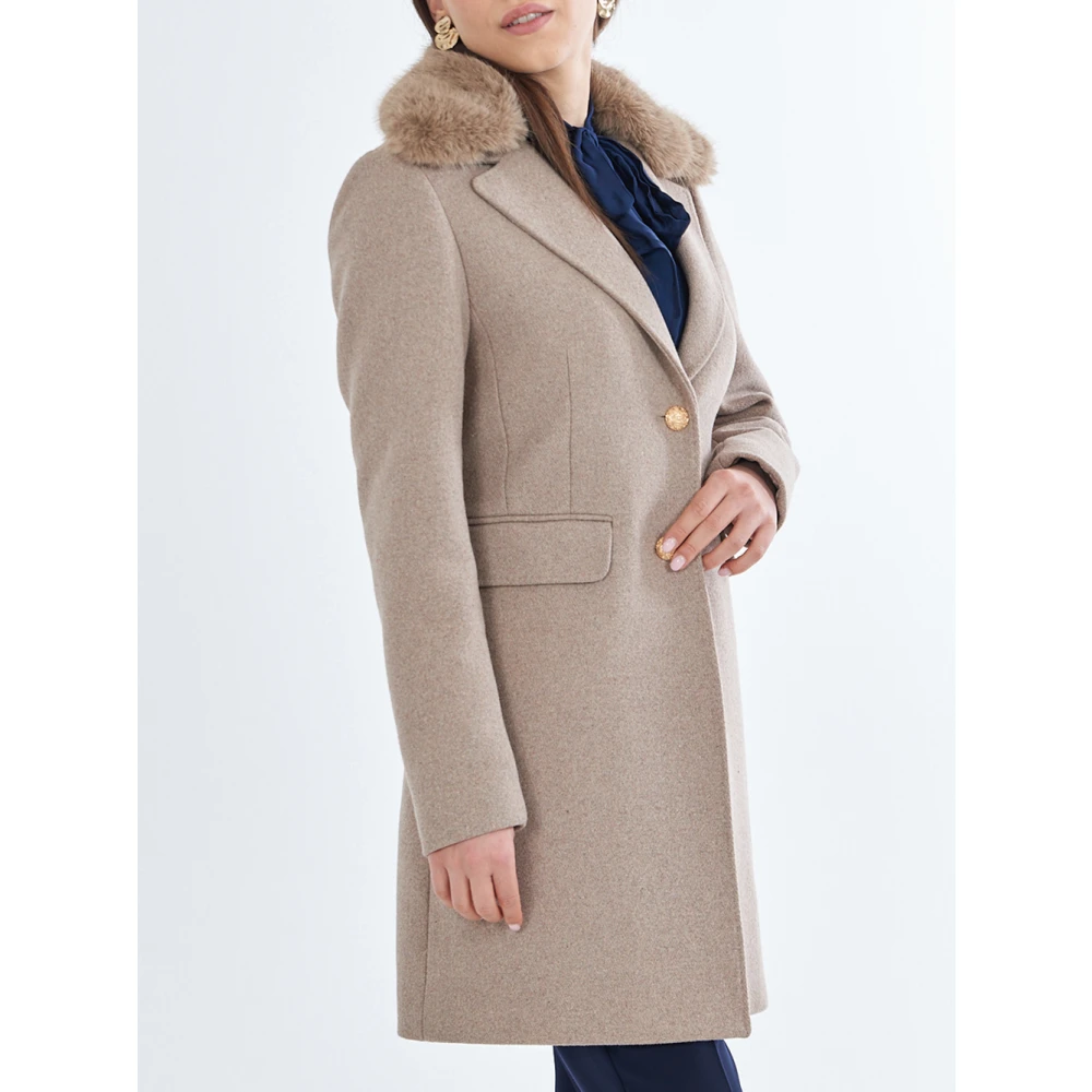 YES ZEE Elegante Duifgrijze Jas Gray Dames