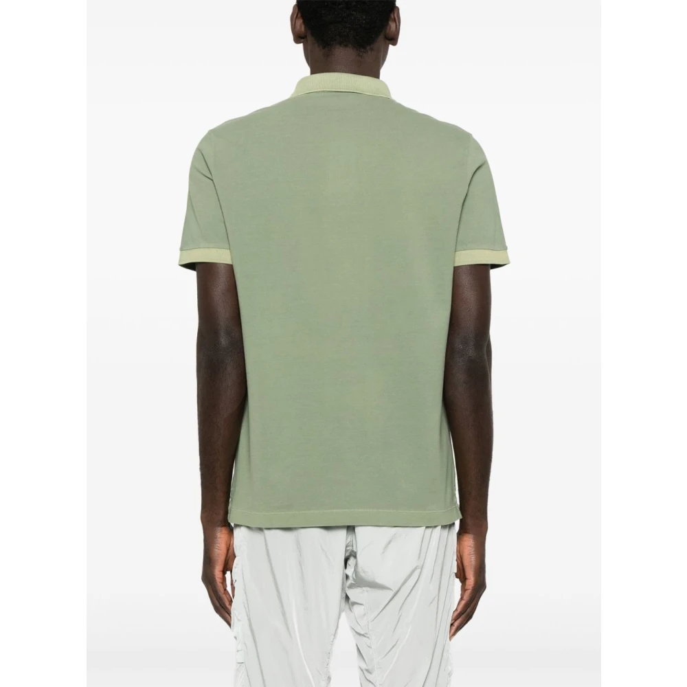 Stone Island Groen Poloshirt Korte Mouwen Green Heren